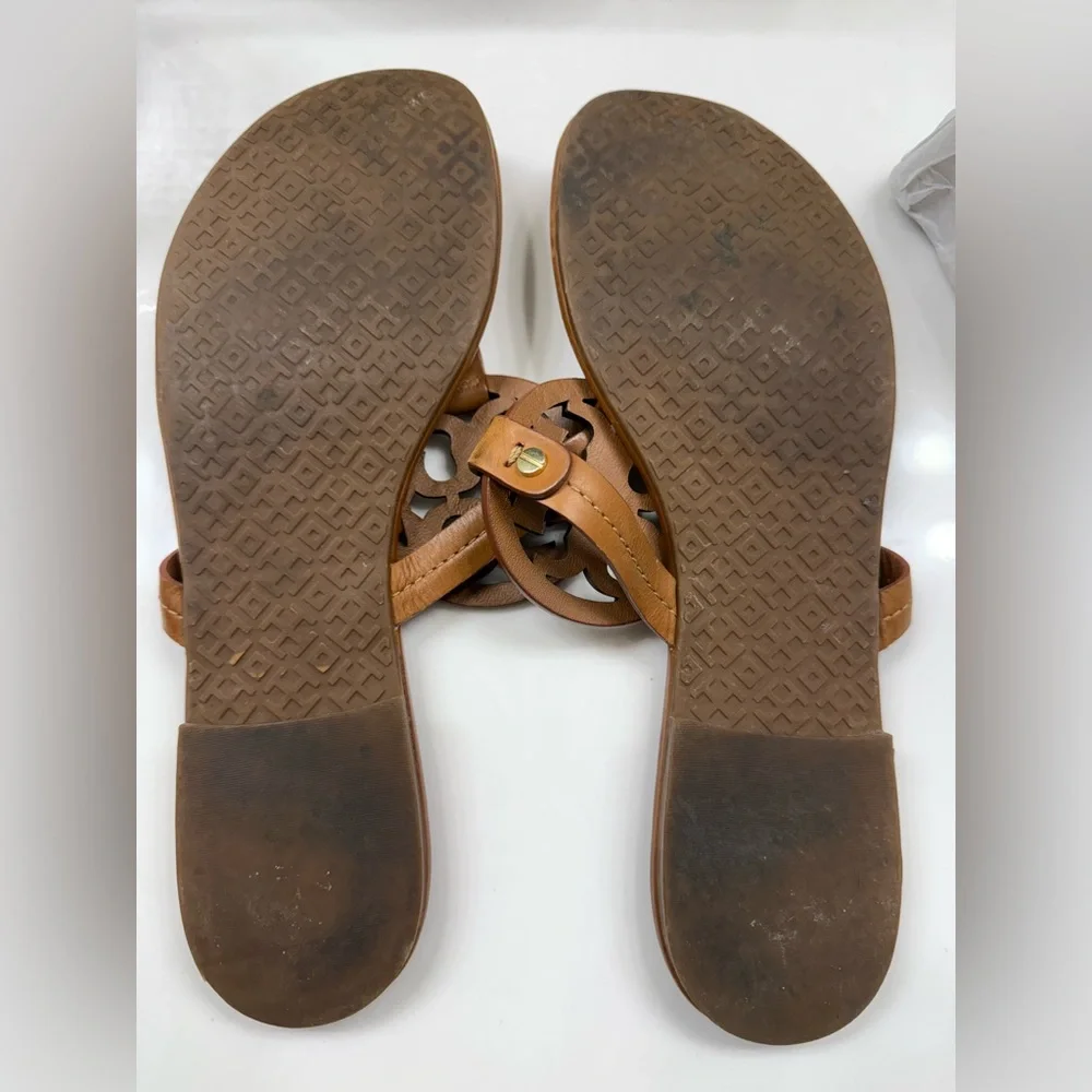 Tory Burch Brown Leather Sandals 10M. Great condition - Picture 5 of 6